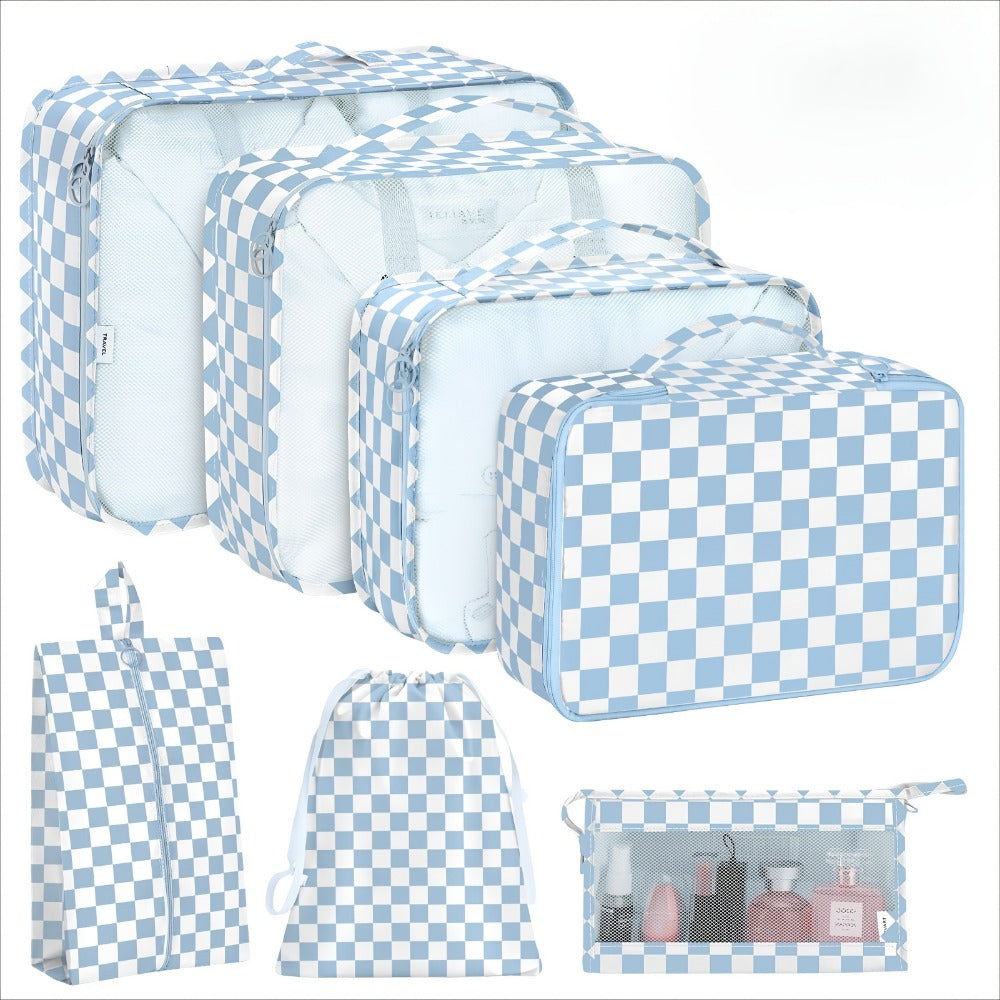 Travel Organizer Bag – for Travel, Packing Cubes Set Laundry Shoe – front view