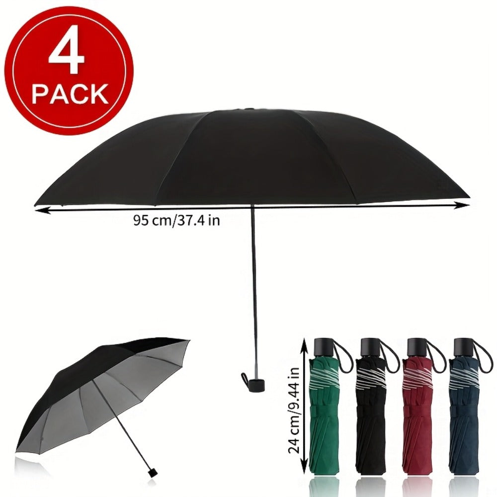 Travel Umbrella – 4-Pack, Windproof, Compact, Lightweight – detail view 3