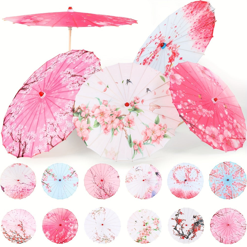 Travel Umbrella – Chinese Paper Parasol Umbrella Set – detail view 4