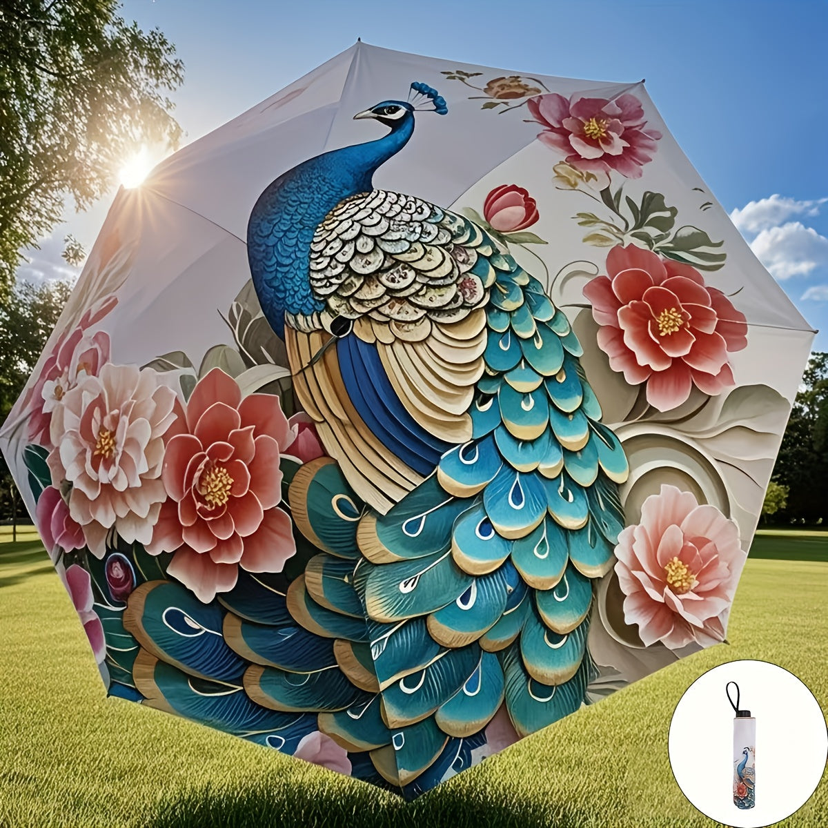 Travel Umbrella – Compact, Windproof, for Travel & Work – front view - product view 10