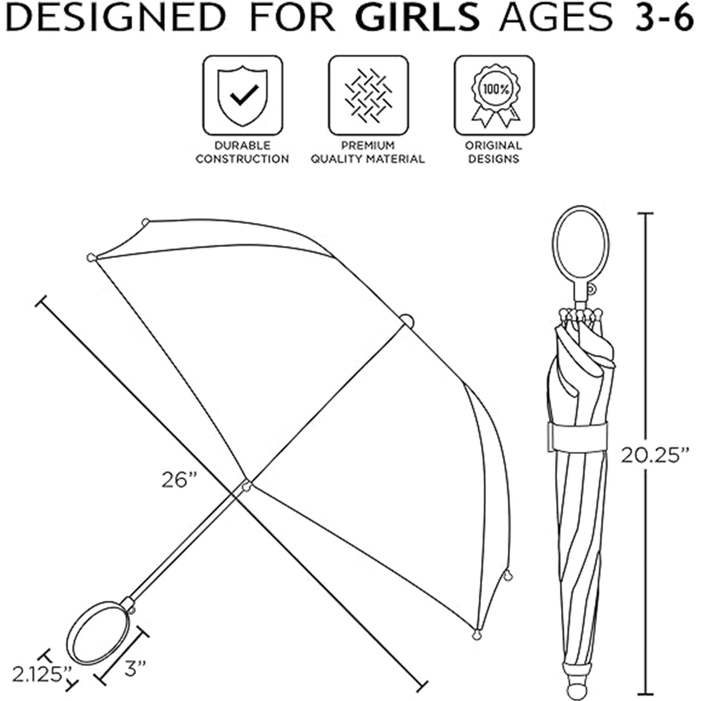 Travel Umbrella – Polyester, Lightweight – detail view 3