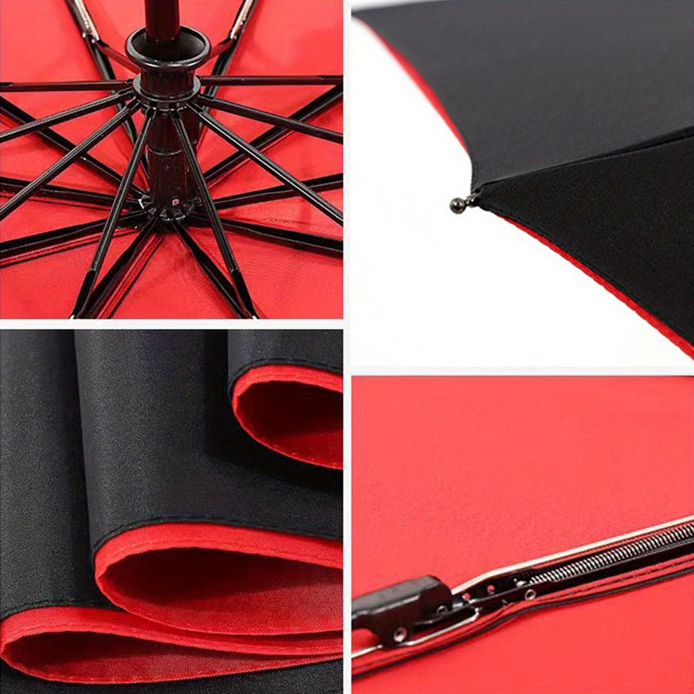Travel Umbrella – Windproof, Large Windproof Umbrella Rib Auto – detail view 9
