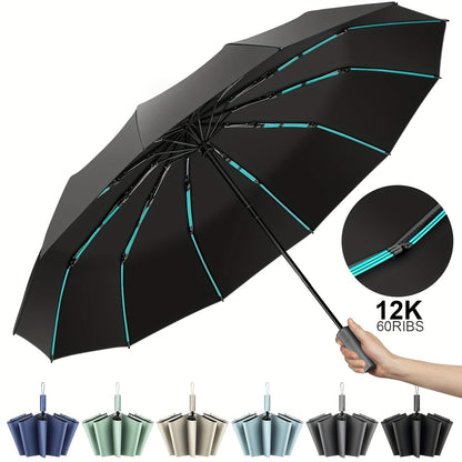 Travel Umbrella – Windproof, Super Strong Windproof Umbrella Auto – detail view 15