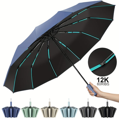Travel Umbrella – Windproof, Super Strong Windproof Umbrella Auto – detail view 16