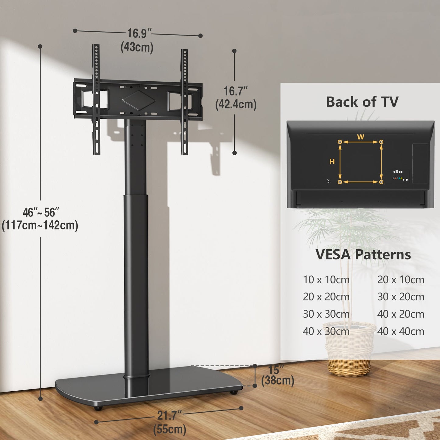 TV Stand with Adjustable Height for Practical Everyday Home Use detail image - detail view 10