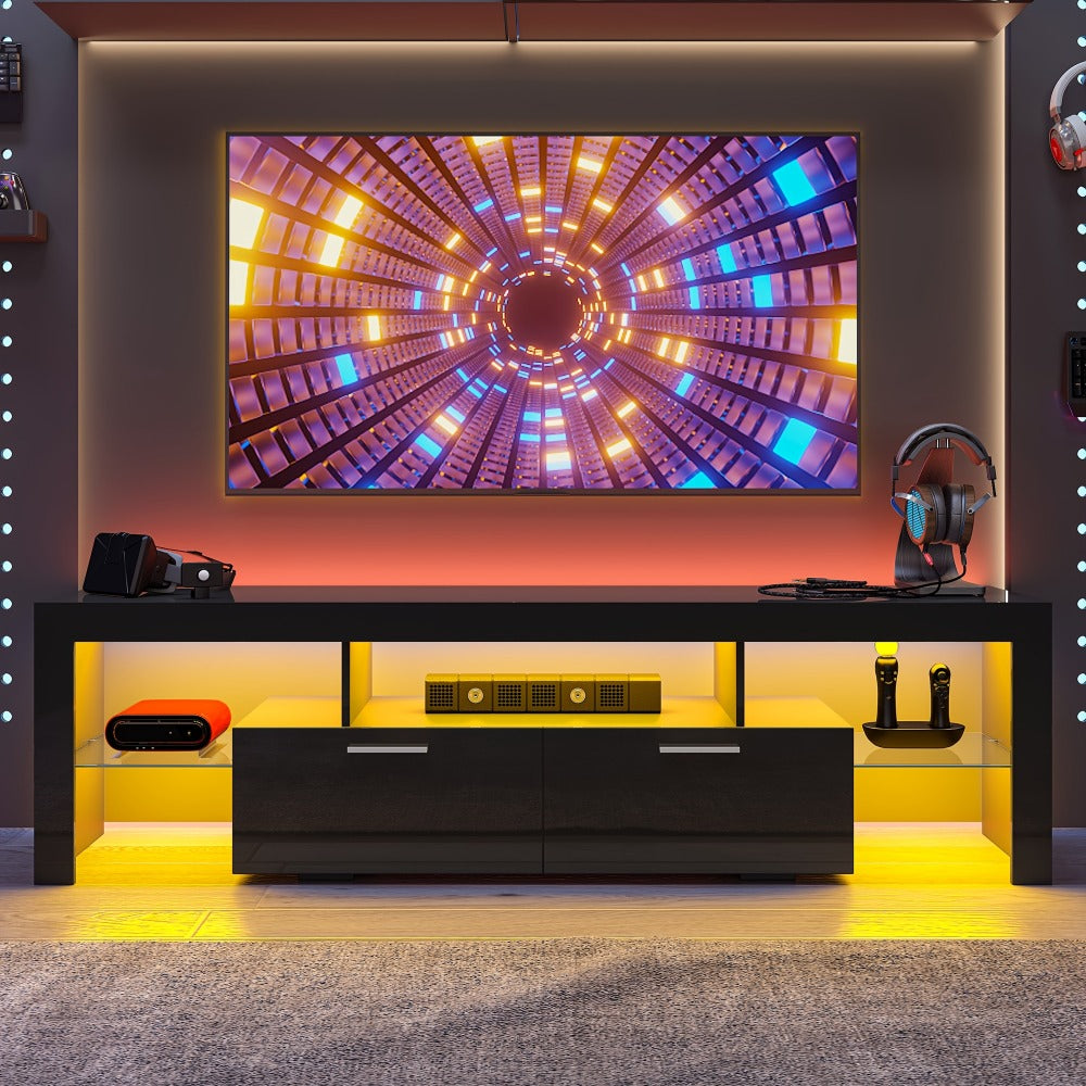 TV Stands And Entertainment Centers with LED Lighting for Living Room detail image - detail view 12
