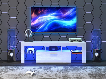 TV Stands And Entertainment Centers with LED Lighting for Living Room detail image - detail view 16