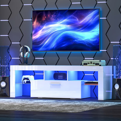 TV Stands And Entertainment Centers with LED Lighting for Living Room detail image - detail view 3