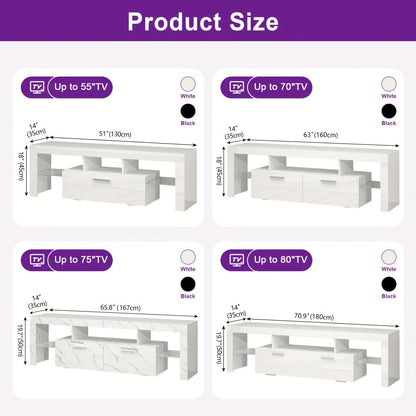 TV Stands And Entertainment Centers with LED Lighting for Living Room detail image - detail view 4