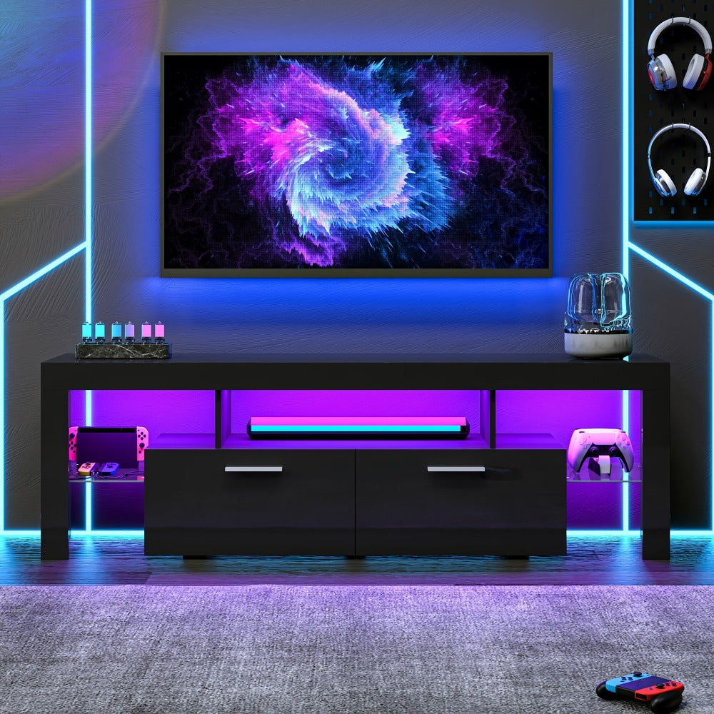 TV Stands And Entertainment Centers with LED Lighting for Living Room detail image - detail view 8