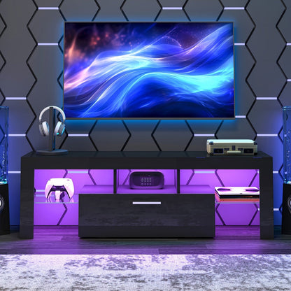 TV Stands And Entertainment Centers with LED Lighting for Living Room detail image - detail view 9