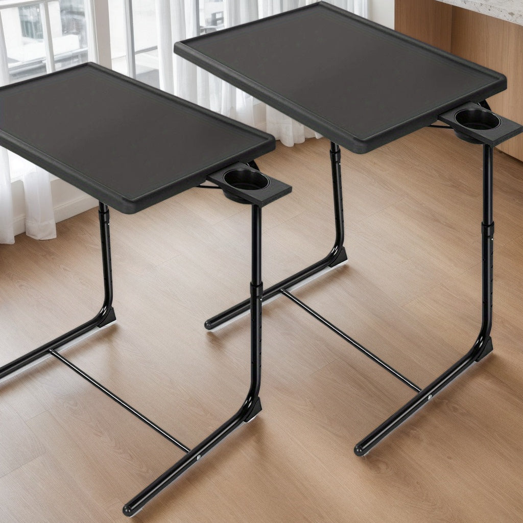 TV Trays and Folding Tables shown in the 2ps Black option