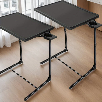 TV Trays and Folding Tables shown in the 2ps Black option