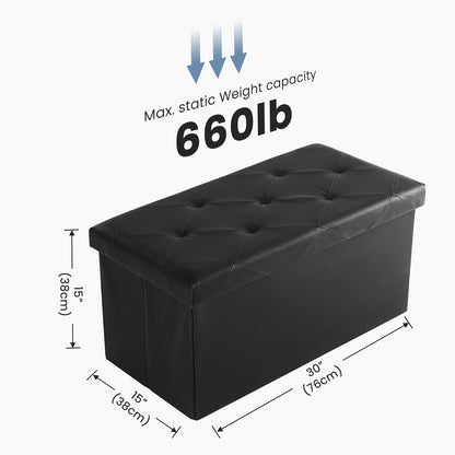 Ottoman shown in the BLACK, 30INCH option