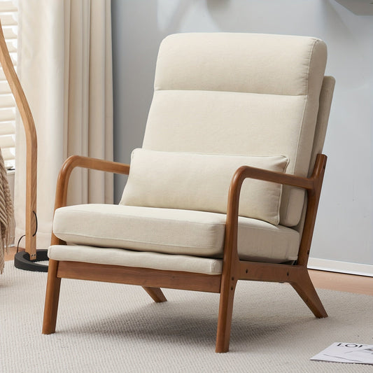Accent Chair shown in the Linen-Beige, 1set option