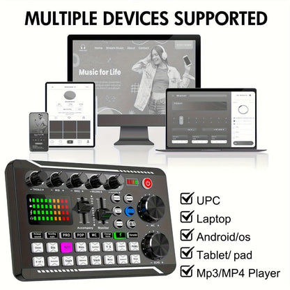 USB Audio Interface, 5V, Wireless, USB-C, Podcast, Microphone for Recording and Streaming detail image - detail view 4