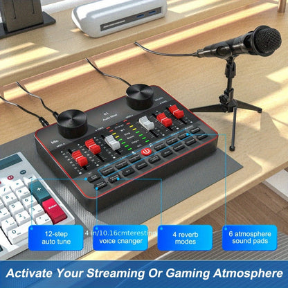 USB Audio Interface, Cardioid, USB, Rechargeable, Professional, Mixer for Recording detail image - detail view 17