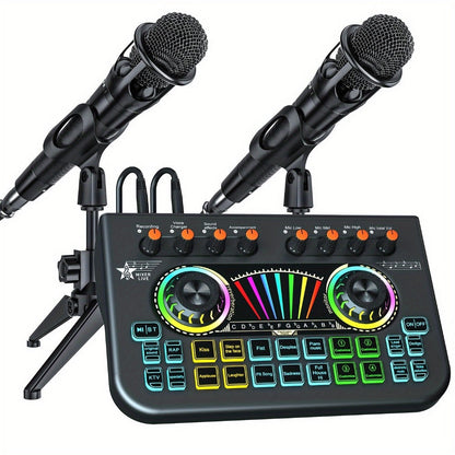 USB Audio Interface, Cardioid, USB, Rechargeable, Professional, Mixer for Recording detail image - detail view 3