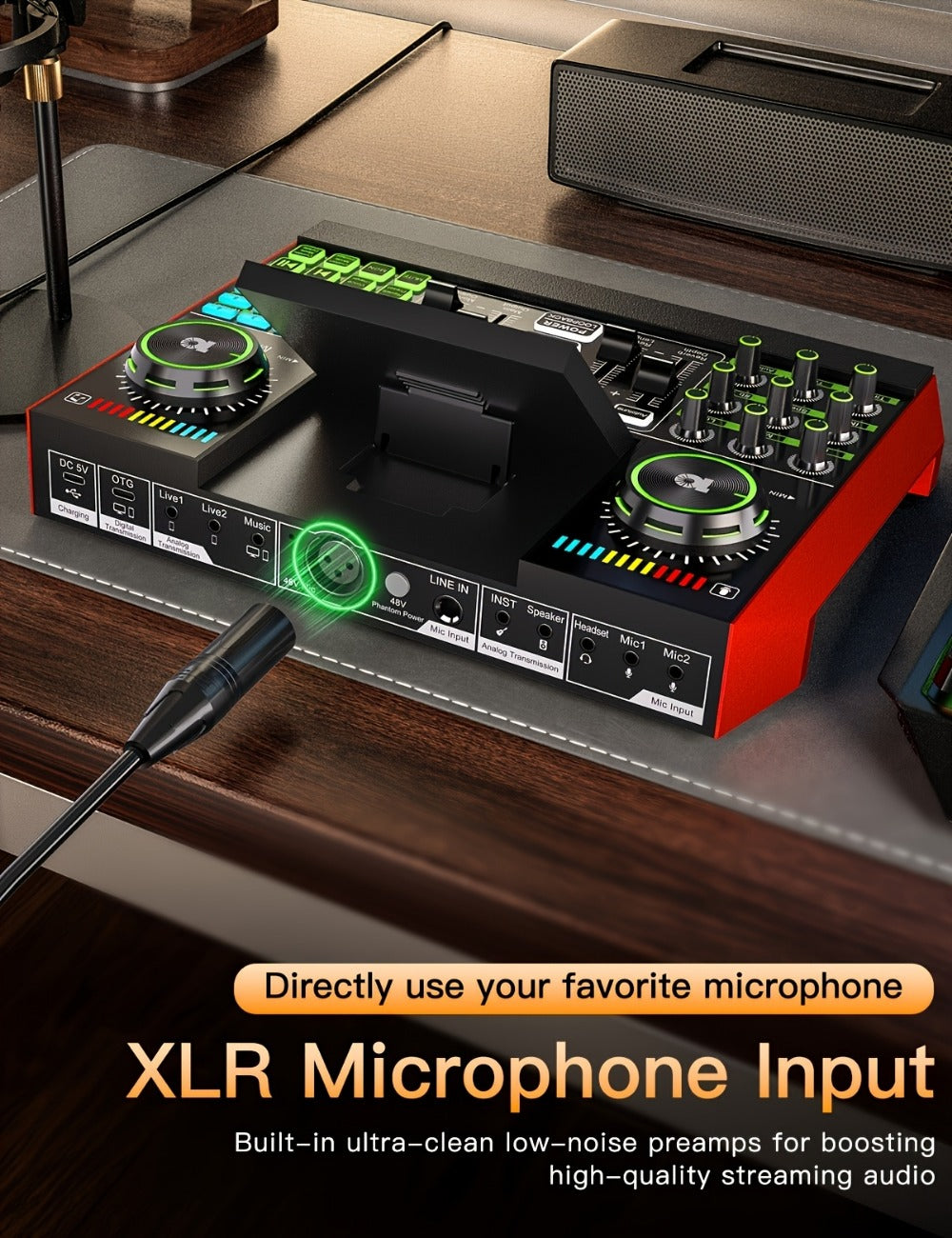 USB Audio Interface, G10-BM700-OTG, USB, 36V, Podcast, Equipment, Bundle for Recording detail image - detail view 16