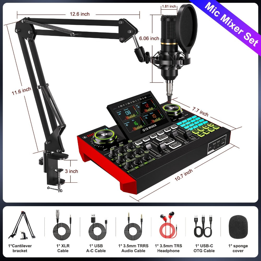 USB Audio Interface, G10-BM700-OTG, USB, 36V, Podcast, Equipment, Bundle for Recording detail image - detail view 3