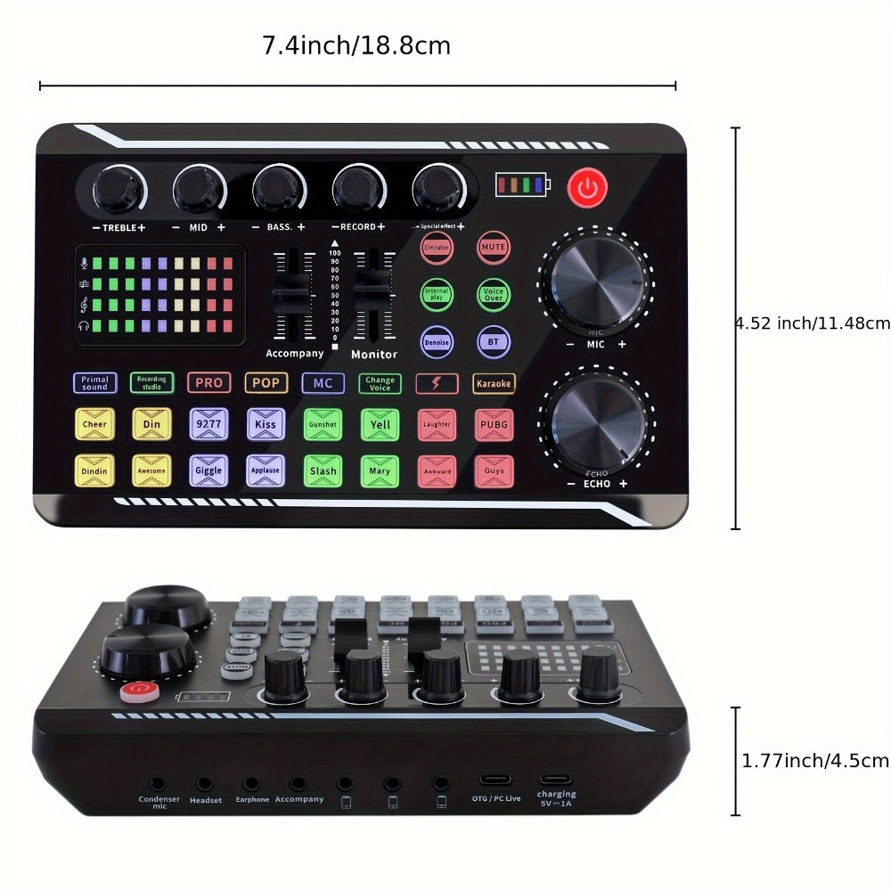 USB Audio Interface, V8K + BM800, USB-C, USB, Podcast, Equipment, Bundle for Recording detail image