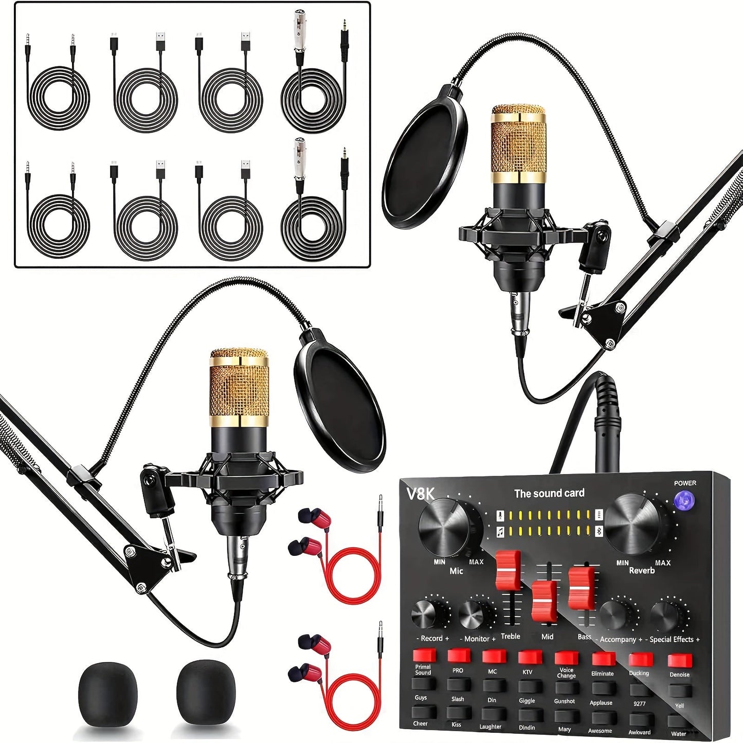 USB Audio Interface shown in the V8K+BM800 Golden*2 option