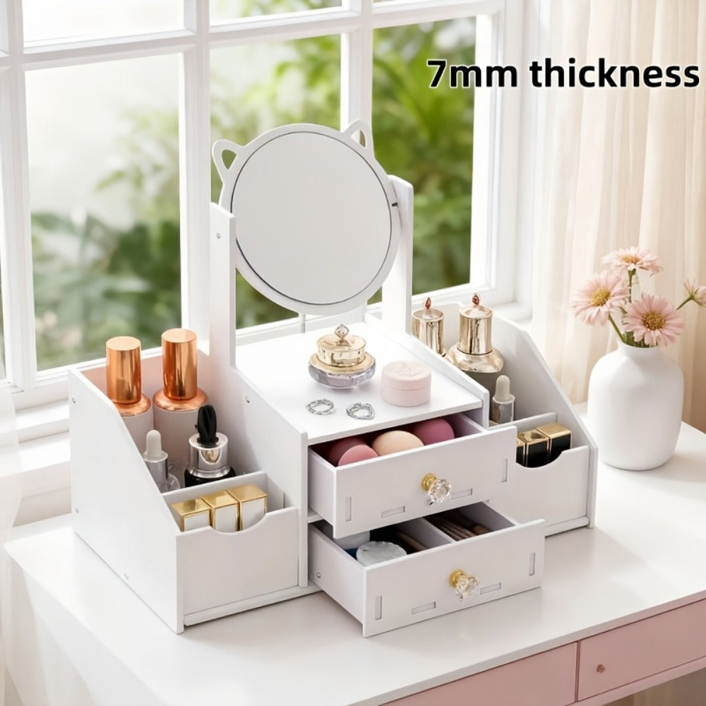 Vanity Mirror With Storage for Dressing and Daily Routines in Bathroom detail image - detail view 5