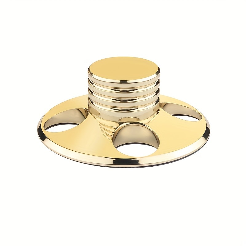 Vinyl Record Weight Stabilizer LP Clamp for Turntables | Metal Disc Stabilizer, Reduces Vibration & Noise, Polished Stainless Steel