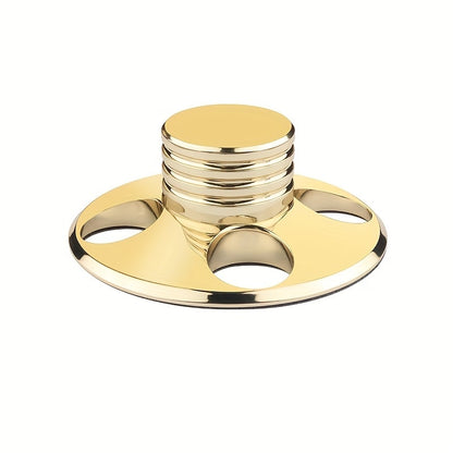 Vinyl Record Weight Stabilizer LP Clamp for Turntables | Metal Disc Stabilizer, Reduces Vibration & Noise, Polished Stainless Steel