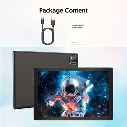 Android Tablet 10-Inch 2-in-1 with Android 15, 12GB Total RAM, 64GB Internal Storage and Keyboard Case