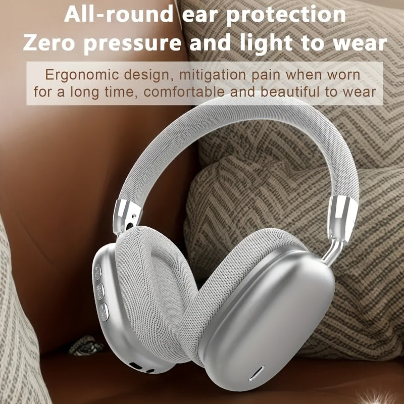 WH35MAX Noise Cancelling Wireless Headset HiFi Deep Bass Built-in HD Mic Comfortable for Bedside Audio, Alarms and Room Entertainment