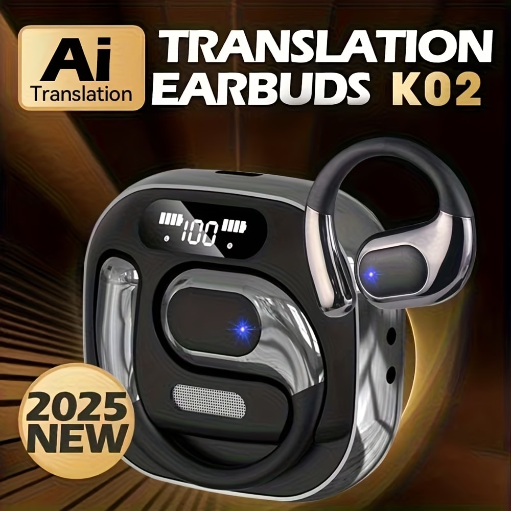 156-Language-Labeled Open-Ear Translation Earbuds with Bluetooth 5.1 Marking, Display Case and Nine Styles
