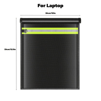 Faraday Bag Signal Blocking Pouch with Reflective Strips, EMP Protection Anti-Tracking Anti-Theft Sleeve for Laptop