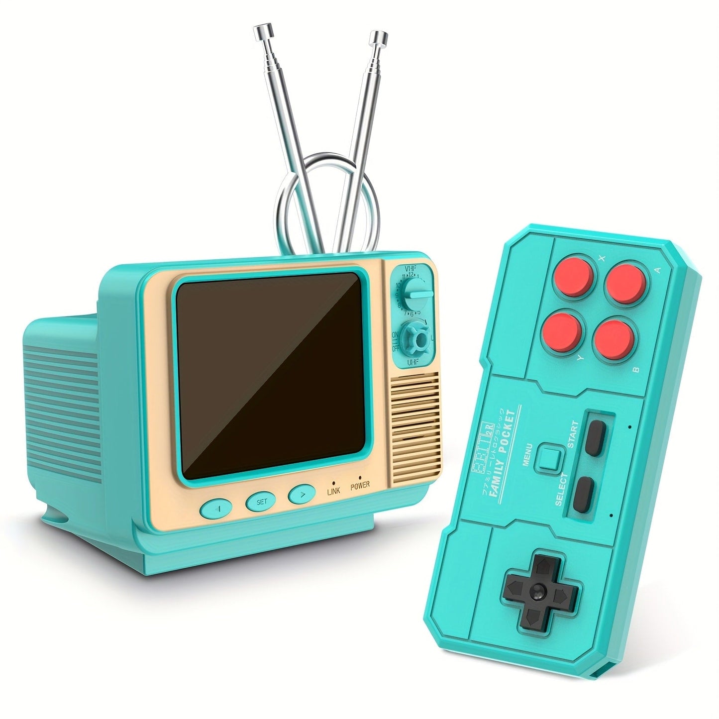 2-Player Retro Game Console with 3.0" Screen & AV TV Output, Portable Handheld Gaming System for Kids & Adults