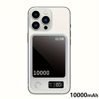 10000mAh Slim Magnetic Power Bank with 22.5W Marking, USB-C Connection and Two Color Options