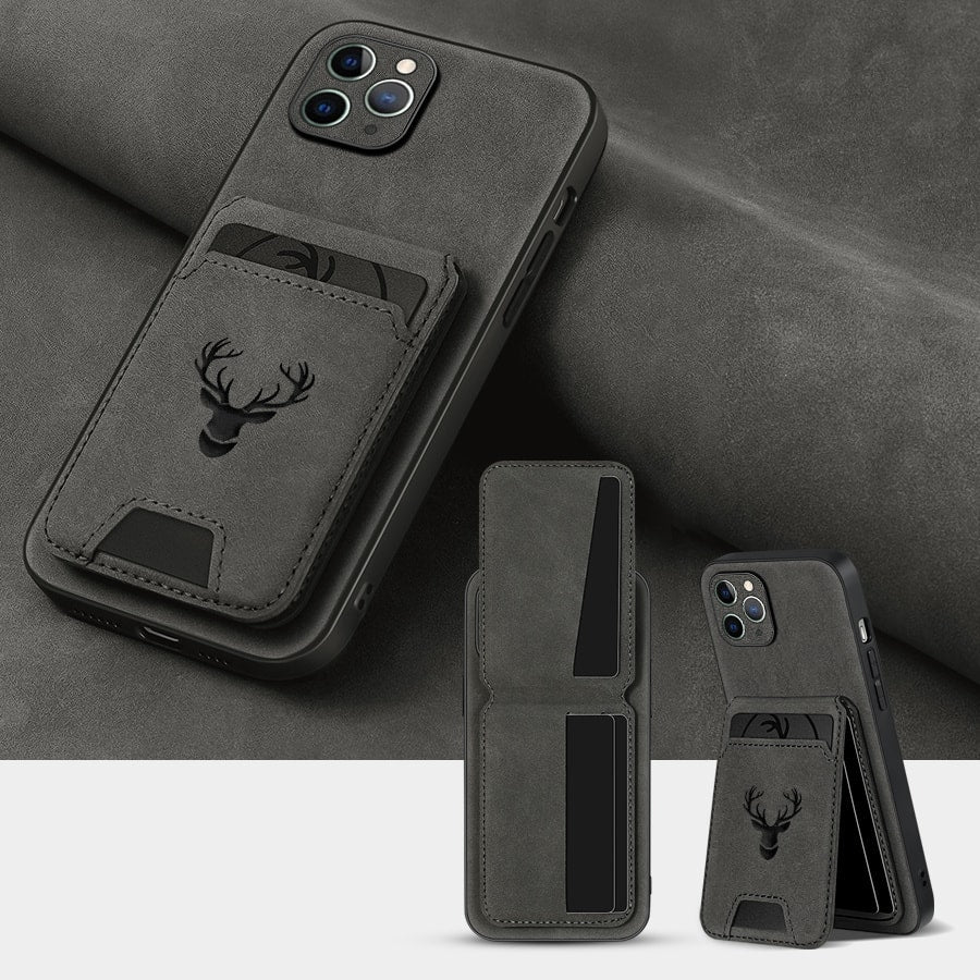 Wallet Phone Case for iPhone 16 Pro Max 16 Pro 16 Plus 16 15 14 13 12 11 Series Luxury PU Leather Flip Cover Card Holder Kickstand Magnetic