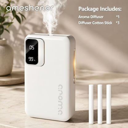 Ultrasonic Essential Oil Diffuser 1800mAh USB Rechargeable, 7-Level Fine Mist Control, Cordless Aromatherapy for Bedroom Bathroom Office