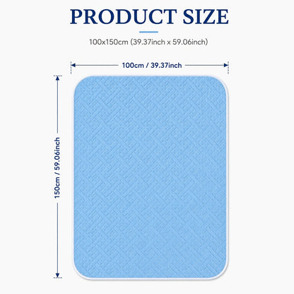 Incontinence Pad Leak Proof Mattress Protector Reusable Cotton Bed Pad for Seniors Elderly for Entryways, Bedrooms and Living Spaces