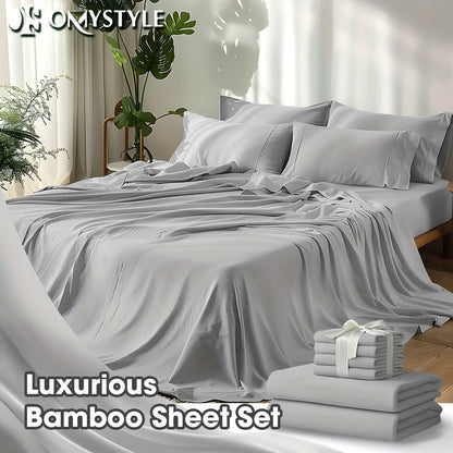 Fitted Sheet Set Cooling Deep Pocket – 2000TC Soft Microfiber Bed Sheet, Shrink Fade Wrinkle Resistant, 11 Colors 4 Sizes