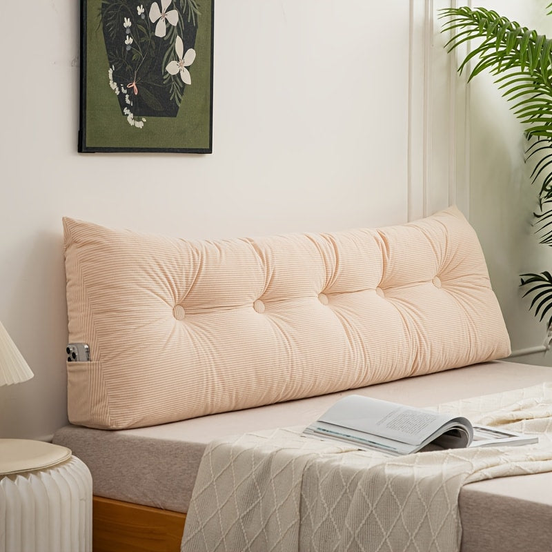 Tufted Triangular Backrest Cushion in Five Colors and Three Lengths from 59.06 to 78.74 Inches