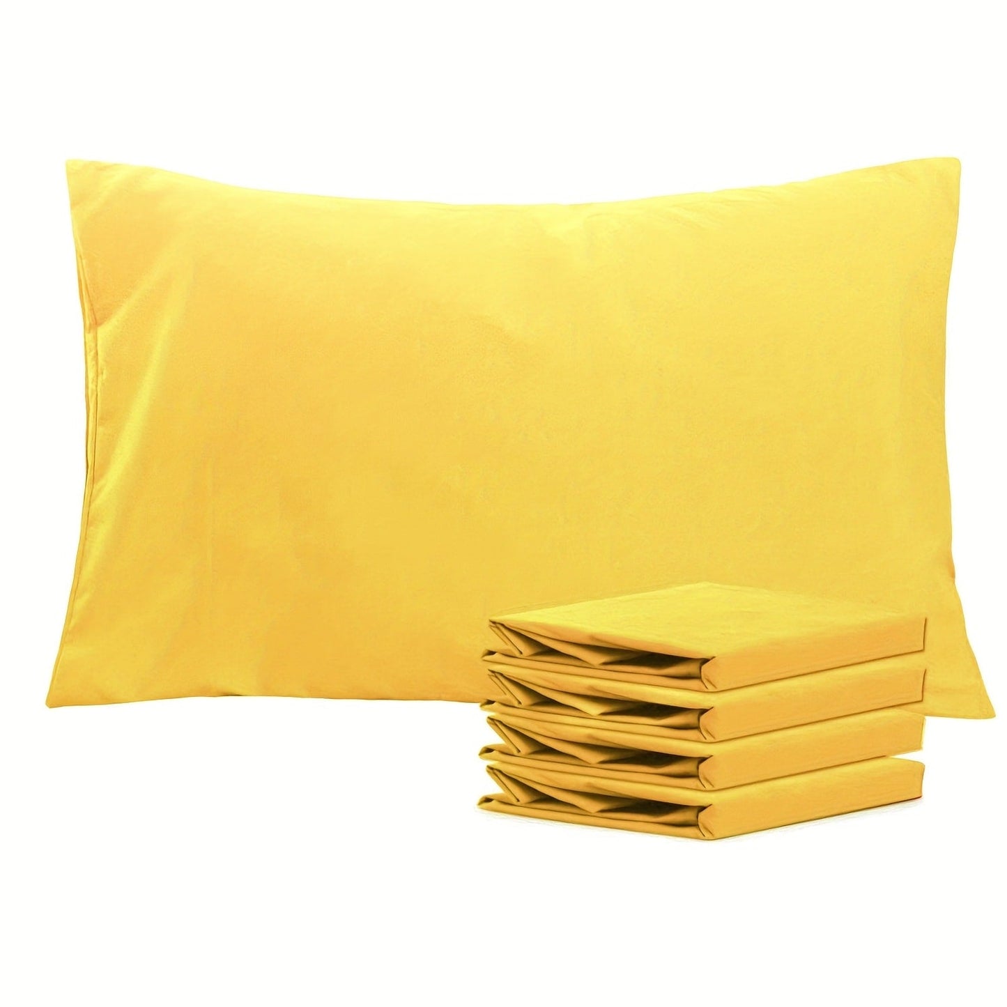 Pillowcases 4 Pack Queen 20x30 – Brushed Microfiber Soft Wrinkle-Free Fade-Resistant Envelope Closure Solid Color 32 Colors