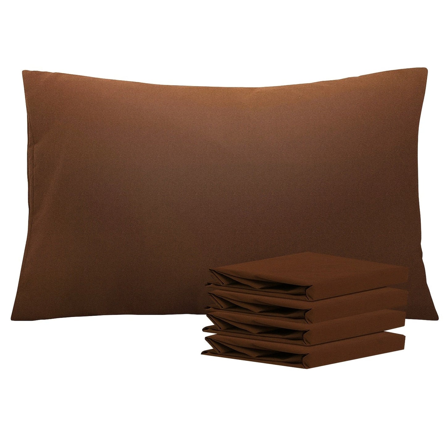 Pillowcases 4 Pack Queen 20x30 – Brushed Microfiber Soft Wrinkle-Free Fade-Resistant Envelope Closure Solid Color 32 Colors