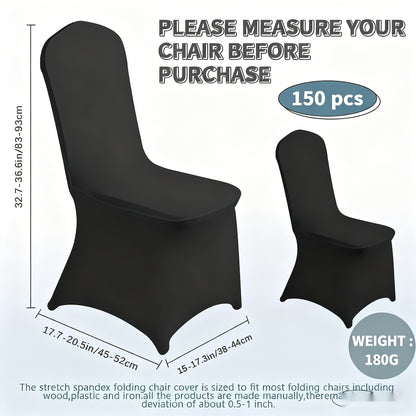 Spandex Chair Covers Bulk, Elastic Stretch Universal Fit Banquet Chair Protectors, Wedding Chair Covers for Weddings