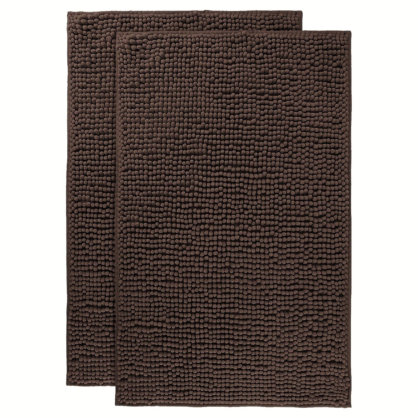 Chenille Bath Rug Extra Thick Bathroom Mat, Multiple Sizes & Colors for Entryways, Bedrooms and Living Spaces