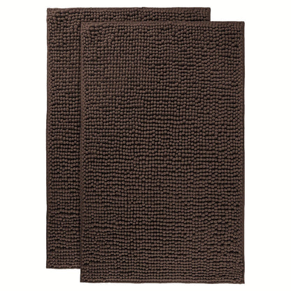Chenille Bath Rug Extra Thick Bathroom Mat, Multiple Sizes & Colors for Entryways, Bedrooms and Living Spaces