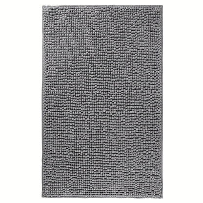Chenille Bath Rug Extra Thick Bathroom Mat, Multiple Sizes & Colors for Entryways, Bedrooms and Living Spaces