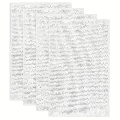Chenille Bath Rug Extra Thick Bathroom Mat, Multiple Sizes & Colors for Entryways, Bedrooms and Living Spaces