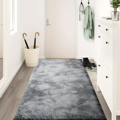 Rectangular Shaggy Area Rug with Nine Color Labels and 3 x 5-Foot to 8 x 10-Foot Size Options