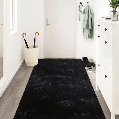 Rectangular Shaggy Area Rug with Nine Color Labels and 3 x 5-Foot to 8 x 10-Foot Size Options