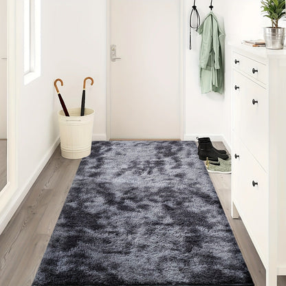 Rectangular Shaggy Area Rug with Nine Color Labels and 3 x 5-Foot to 8 x 10-Foot Size Options